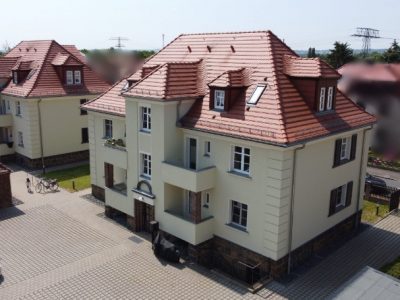 BAUUNTERNEHMEN MANFRED GRAFE - Putz- und Dämmarbeiten - Dresden, Großenhain, Riesa, Meißen, Radebeul, Sachsen ||| Fassadensanierung inkl. WDVS von zwei denkmalgeschützten MFH in Radebeul, 2017