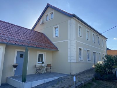 BAUUNTERNEHMEN MANFRED GRAFE - Putz- und Dämmarbeiten - Dresden, Großenhain, Riesa, Meißen, Radebeul, Sachsen ||| Fassadensanierung eines Einfamilienhauses, 2022