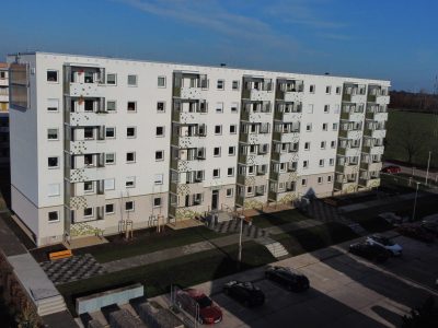 BAUUNTERNEHMEN MANFRED GRAFE - Putz- und Dämmarbeiten - Dresden, Großenhain, Riesa, Meißen, Radebeul, Sachsen ||| Komplexsanierung der Ludwig-van-Beethoven-Str. 27-30 in Gröditz als WBS70 (Rohbau & FassadeWDVS), 2024